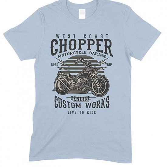 Motorbike T Shirts West Coast Chopper Motorcycles Garage